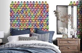 Обои P182701-4 фото в интерьере спальни превью