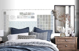 Обои P182801-6 фото в интерьере спальни превью