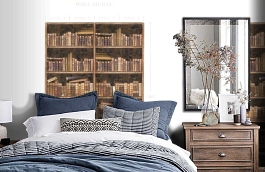 Обои MV72200M фото в интерьере спальни превью