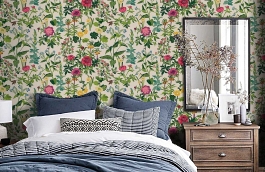 Обои 1953 фото в интерьере спальни превью