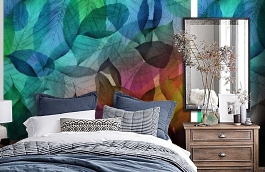 Обои MD903006 фото в интерьере спальни превью