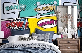 Обои MD903010 фото в интерьере спальни превью