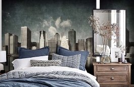 Обои MD903011 фото в интерьере спальни превью