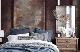 Обои MD903015 фото в интерьере спальни превью