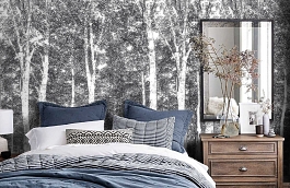 Обои DM216-4 фото в интерьере спальни превью