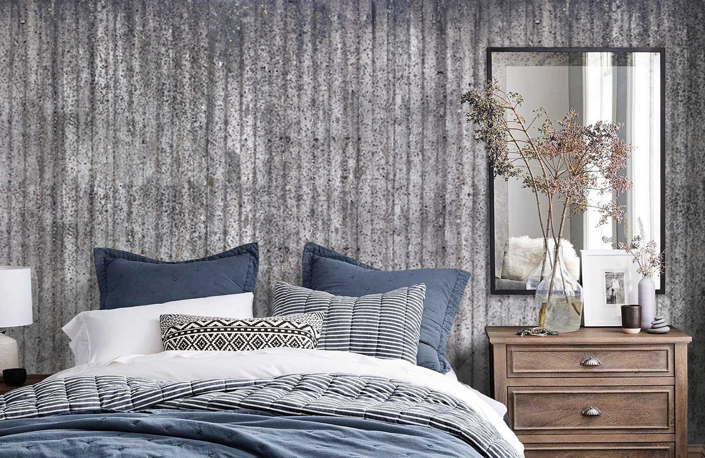 Обои E021201-6 фото в интерьере спальни