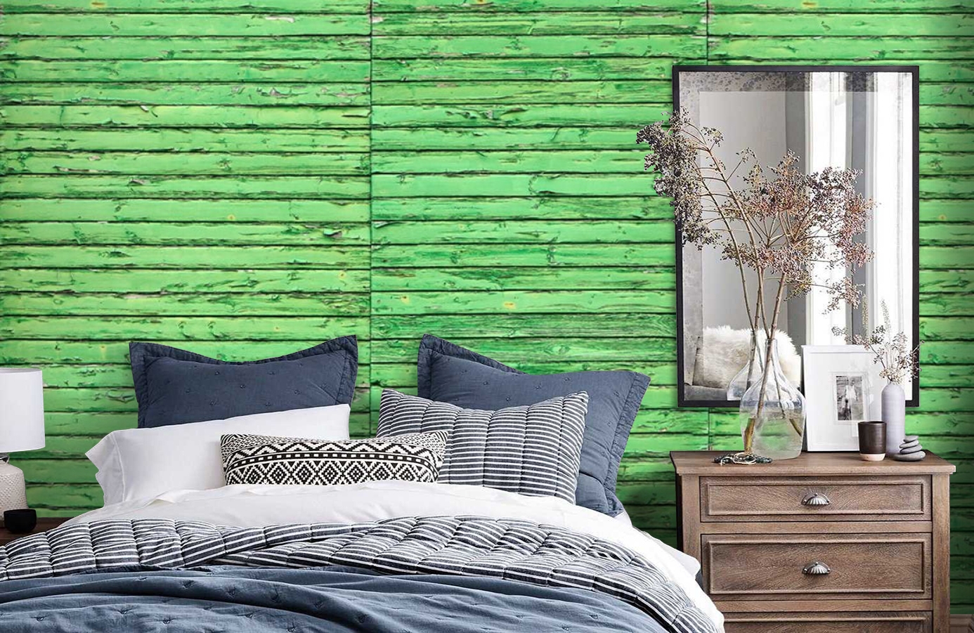 Обои E021501-6 фото в интерьере спальни