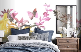 Обои P010501-6 фото в интерьере спальни превью