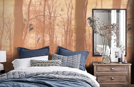 Обои P011401-6 фото в интерьере спальни превью