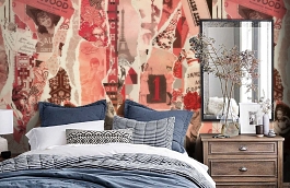 Обои P030202-6 фото в интерьере спальни превью