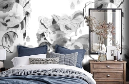 Обои P030302-6 фото в интерьере спальни превью