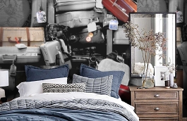 Обои P111201-6 фото в интерьере спальни превью