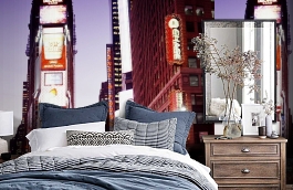 Обои P111802-6 фото в интерьере спальни превью