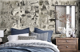 Обои P112501-6 фото в интерьере спальни превью