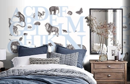 Обои P120401-6 фото в интерьере спальни превью