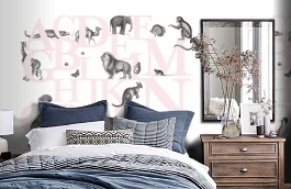 Обои P120405-6 фото в интерьере спальни превью