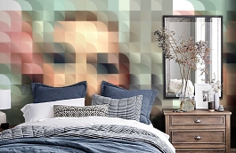 Обои P150801-6 фото в интерьере спальни превью