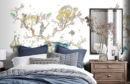 Обои P182101-6 фото в интерьере спальни превью