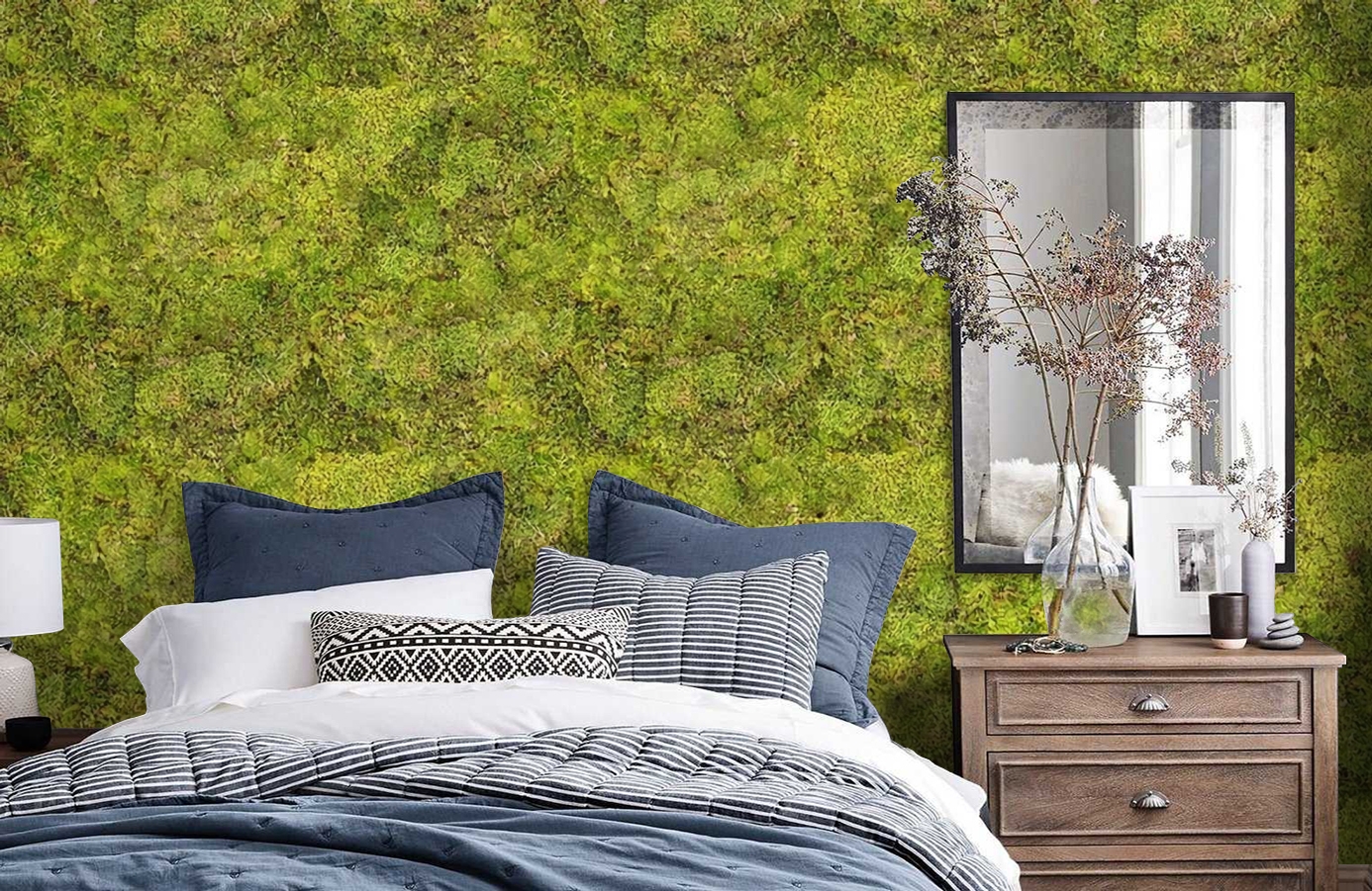 Обои P192801-6 фото в интерьере спальни