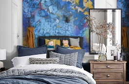 Обои P250101-6 фото в интерьере спальни превью