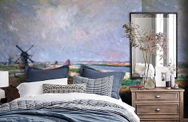 Обои 1428 lev5 606 фото в интерьере спальни превью