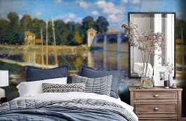 Обои 1429 lev5 606 фото в интерьере спальни превью