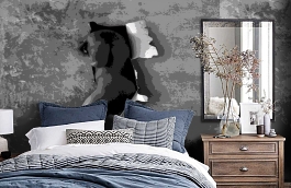 Обои 1476 lev5 806 фото в интерьере спальни превью