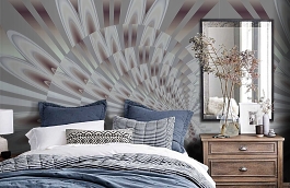 Обои 1506 ev5 806 фото в интерьере спальни превью