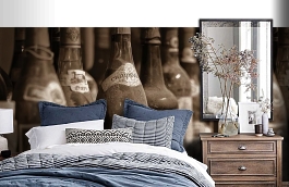 Обои 1530 lev6 806 фото в интерьере спальни превью