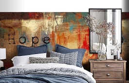 Обои 1539 lev6 806 фото в интерьере спальни превью