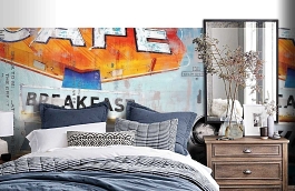 Обои 1541 lev6 806 фото в интерьере спальни превью