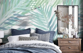 Обои 100853 фото в интерьере спальни превью