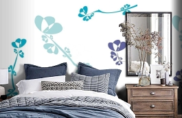 Обои 890709 фото в интерьере спальни превью