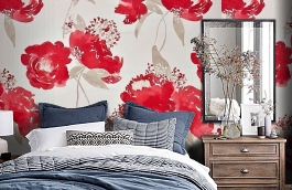 Обои SPR 24468129 фото в интерьере спальни превью