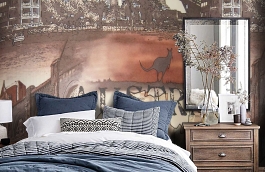 Обои F15.0028.B70 OPERA B-70 фото в интерьере спальни превью