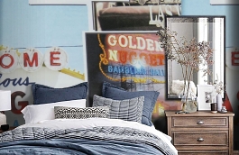 Обои F15.0029.A01 TRAVEL A-01 фото в интерьере спальни превью