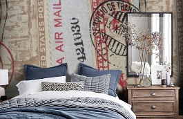 Обои F15.0031.A02 WORLD A-02 фото в интерьере спальни превью