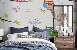 Обои F16.0004.A01 BUHOS.410 A- фото в интерьере спальни превью