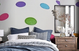 Обои F16.0013.A01 LINA A-01 фото в интерьере спальни превью