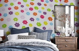 Обои F16.0017.A01 MARUSELA A-0 фото в интерьере спальни превью