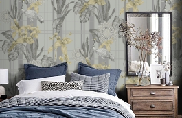 Обои KY01 фото в интерьере спальни превью