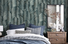 Обои KY22 фото в интерьере спальни превью