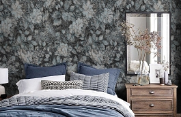 Обои MD03 фото в интерьере спальни превью