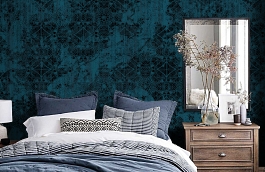 Обои MD12 фото в интерьере спальни превью