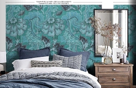 Обои MRV-03-6 фото в интерьере спальни превью