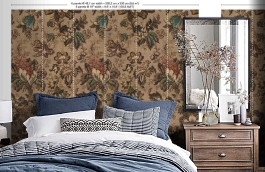 Обои MRV-04-6 фото в интерьере спальни превью