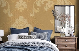 Обои 305-865 фото в интерьере спальни превью