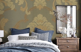 Обои 305-875 фото в интерьере спальни превью