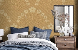 Обои 311-86 фото в интерьере спальни превью