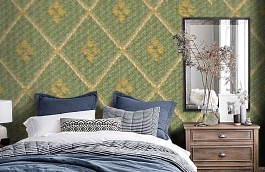 Обои M115-222 фото в интерьере спальни превью